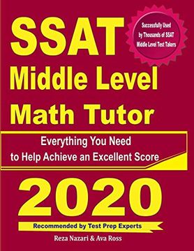 portada Ssat Middle Level Math Tutor: Everything you Need to Help Achieve an Excellent Score (en Inglés)