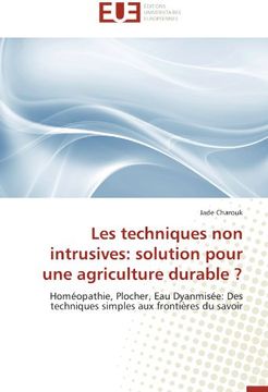 portada Les techniques non intrusives: solution pour une agriculture durable ?
