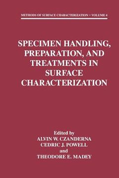 portada Specimen Handling, Preparation, and Treatments in Surface Characterization (en Inglés)