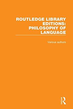 portada Routledge Library Editions: Philosophy of Language