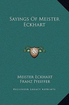 portada sayings of meister eckhart