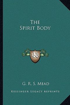 portada the spirit body (en Inglés)