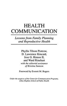portada Health Communication: Lessons From Family Planning and Reproductive Health (en Inglés)