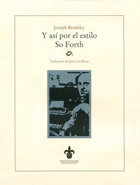 portada Y así por el Estilo / so Forth (in Spanish)