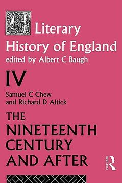portada a literary history of england vol. 4