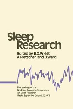 portada Sleep Research: Proceedings of the Northern European Symposium on Sleep Research Basle, September 26 and 27, 1978