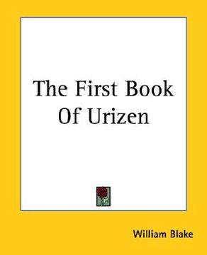 portada the first book of urizen (en Inglés)