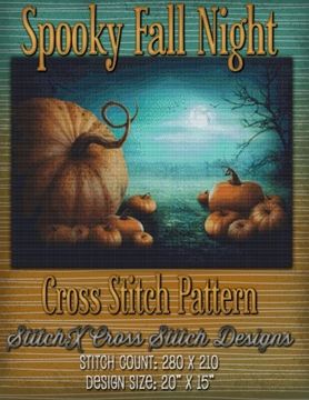 portada Spooky Fall Night Cross Stitch Pattern