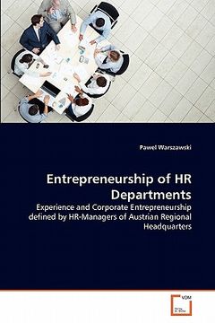 portada entrepreneurship of hr departments (en Inglés)