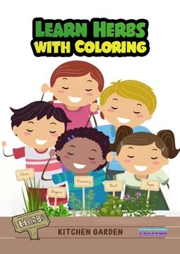 portada Learn herbs with coloring (en Inglés)