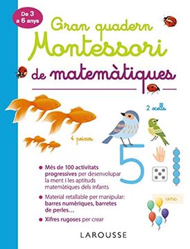 portada Gran Quadern Montessori de Matemàtiques (Larousse - Infantil (en Catalá)