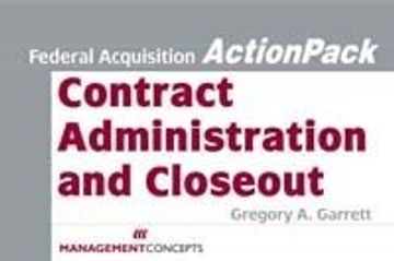 portada Contract Administration and Closeout (Actionpack) (en Inglés)