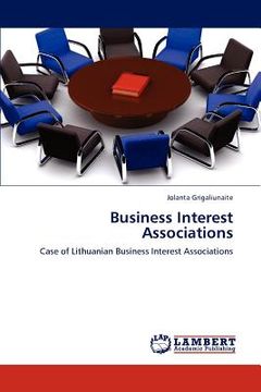 portada business interest associations (en Inglés)