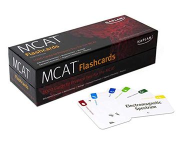 portada Mcat Flashcards: 1000 Cards to Prepare you for the Mcat (Kaplan Test Prep) (en Inglés)