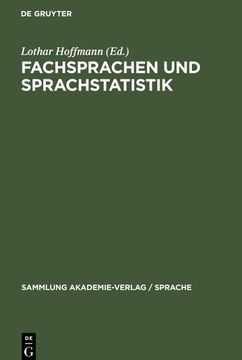 portada Fachsprachen und Sprachstatistik (en Alemán)