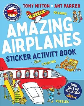 portada Amazing Machines Amazing Airplanes Sticker Activity Book (en Inglés)