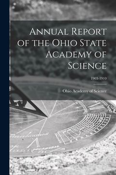 portada Annual Report of the Ohio State Academy of Science; 1903-1910