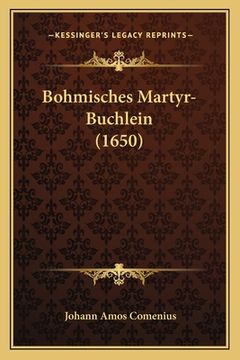 portada Bohmisches Martyr-Buchlein (1650) (en Alemán)