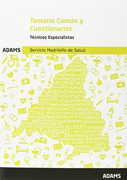 portada Temario común y cuestionarios Técnicos del Servicio Madrileño de Salud