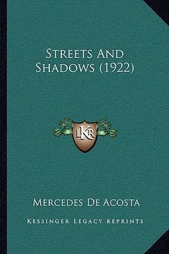 portada streets and shadows (1922)