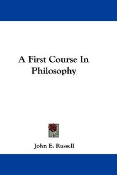 portada a first course in philosophy (en Inglés)