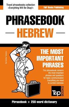 portada English-Hebrew phrasebook and 250-word mini dictionary (en Inglés)