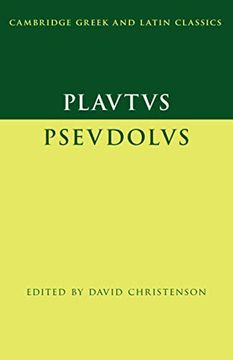 portada Plautus: Pseudolus (Cambridge Greek and Latin Classics) (en Inglés)
