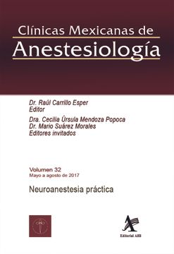 portada Clinicas Mexicanas de Anestesiologia. Neuroanestesia Practica / Vol. 32