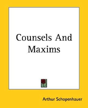 portada counsels and maxims (en Inglés)