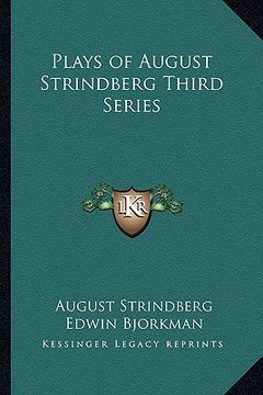 portada plays of august strindberg third series (en Inglés)