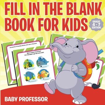 portada Fill in the Blank Book for Kids | Grade 1 Edition
