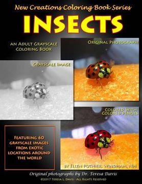 portada New Creations Coloring Book Series: Insects (in English)
