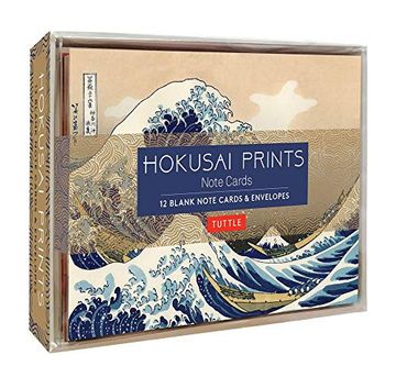 portada Hokusai Prints Note Cards: 12 Blank Note Cards & Envelopes (6 x 4 Inch Cards in a Box) (en Inglés)