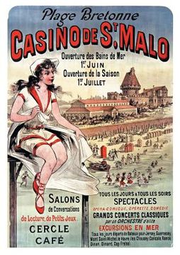 portada Carnet Blanc, Affiche Casino Saint-Malo