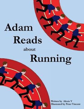 portada Adam Reads about Running (en Inglés)