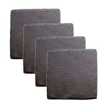 Juego De 4 Posavasos de piedra pizarra