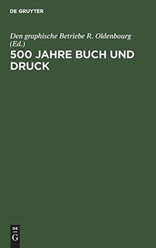 portada 500 Jahre Buch und Druck (en Alemán)