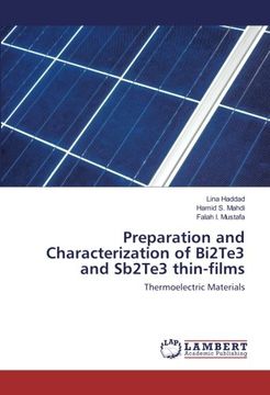 portada Preparation and Characterization of Bi2Te3 and Sb2Te3 thin-films: Thermoelectric Materials