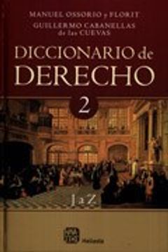 portada Dic. De Derecho ii -j a z- (in Spanish)