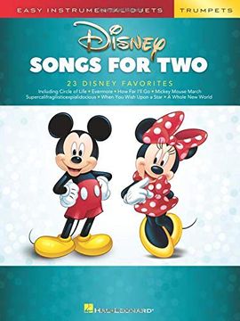 portada Disney Songs for Two Trumpets: Easy Instrumental Duets (in English)