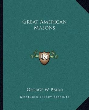 portada great american masons (en Inglés)