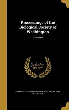 portada Proceedings of the Biological Society of Washington; Volume 9