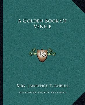 portada a golden book of venice