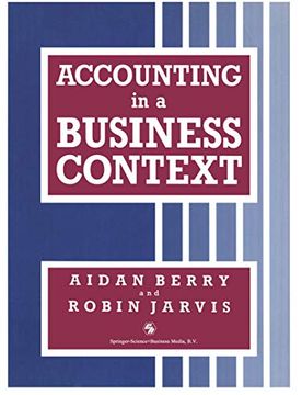 portada Accounting in a Business Context (Business in Context Series) (en Inglés)