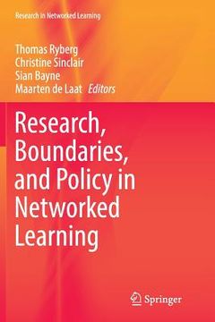 portada Research, Boundaries, and Policy in Networked Learning (en Inglés)