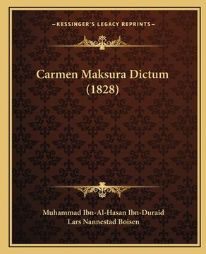 portada Carmen Maksura Dictum (1828) (in Latin)