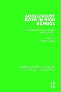 portada Adolescent Boys in High School: A Psychological Study of Coping and Adaptation (en Inglés)