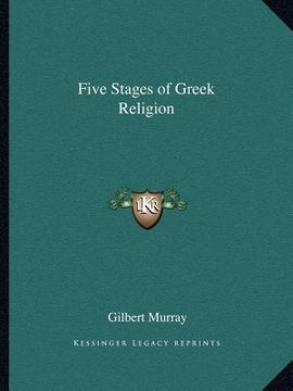 portada five stages of greek religion (en Inglés)