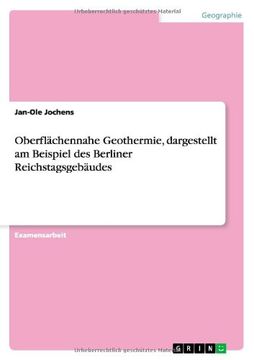 portada Oberflächennahe Geothermie, dargestellt am Beispiel des Berliner Reichstagsgebäudes (German Edition)