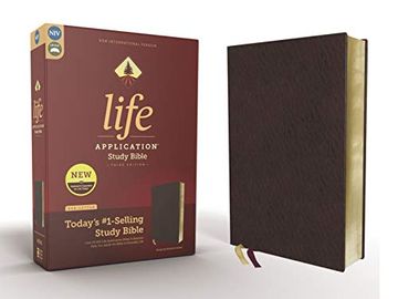portada Niv, Life Application Study Bible, Third Edition, Bonded Leather, Burgundy, red Letter Edition (en Inglés)